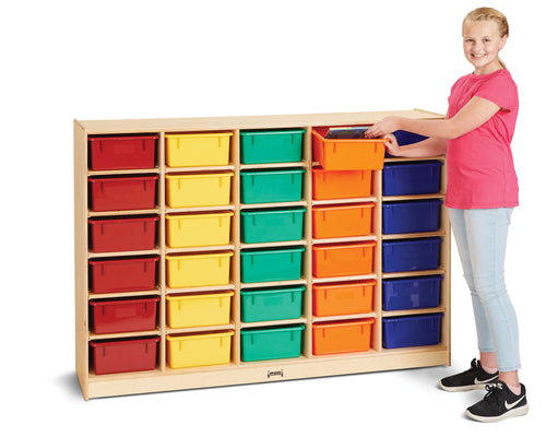 Jonti-Craft® 30 Tub Mobile Storage - with Colored Tubs - MMEE Distributors