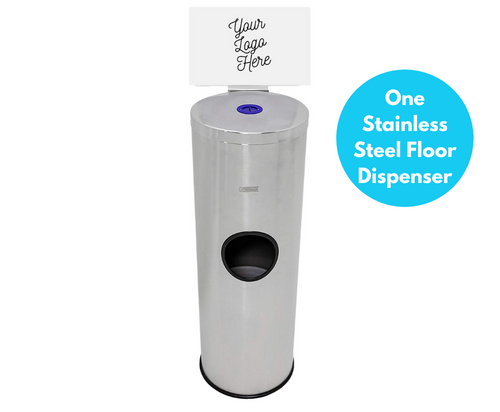 Stainless Steel Floor Dispenser - MMEE Distributors