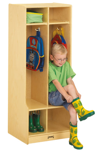 Jonti-Craft® 2 Section Coat Locker with Step - MMEE Distributors