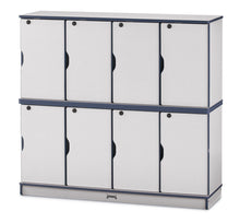 Load image into Gallery viewer, Rainbow Accents® Stacking Lockable Lockers -  Single Stack - Orange - MMEE Distributors
