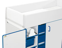 Load image into Gallery viewer, Rainbow Accents® Diaper Changer with Stairs - Left - Red - MMEE Distributors
