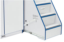 Load image into Gallery viewer, Rainbow Accents® Diaper Changer with Stairs - Left - Red - MMEE Distributors
