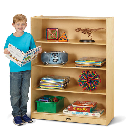 Jonti-Craft® Tall Fixed Straight-Shelf Bookcase - MMEE Distributors