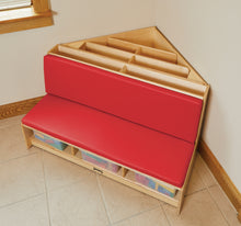 Load image into Gallery viewer, Jonti-Craft® Corner Literacy Nook - Red - MMEE Distributors
