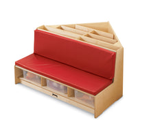 Load image into Gallery viewer, Jonti-Craft® Corner Literacy Nook - Red - MMEE Distributors
