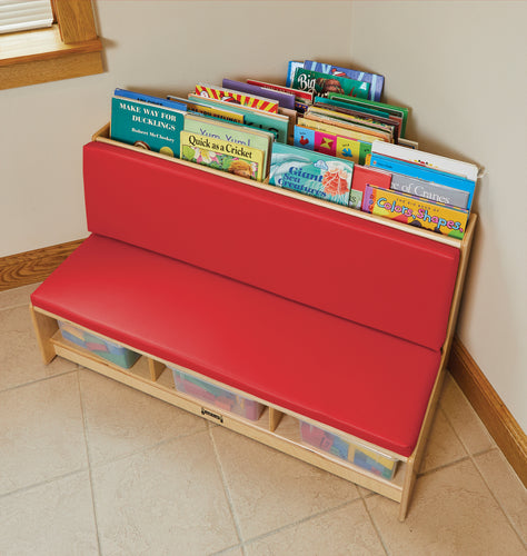 Jonti-Craft® Corner Literacy Nook - Red - MMEE Distributors