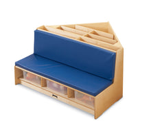 Load image into Gallery viewer, Jonti-Craft® Corner Literacy Nook - Blue - MMEE Distributors
