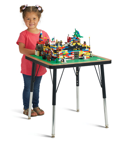 Jonti-Craft® Adjustable Building Table – Traditional Brick Compatible – 15-24