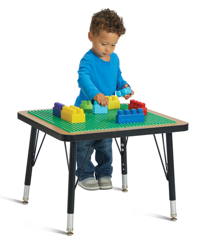 Jonti-Craft® Adjustable Building Table – Preschool Brick Compatible – 15-24