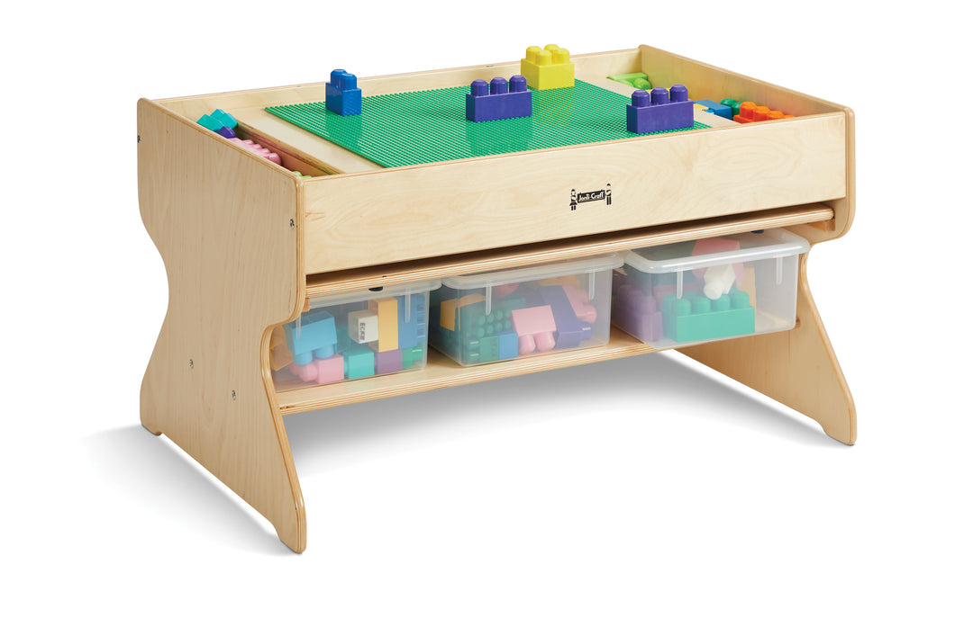 Jonti-Craft® Deluxe Building Table - Traditional Brick Compatible - MMEE Distributors