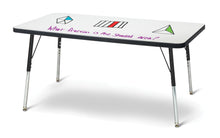 Load image into Gallery viewer, Berries® Rectangle Dry Erase Table - 24&quot; x 48&quot;, A-height - Write-n-Wipe/Black/Black - MMEE Distributors
