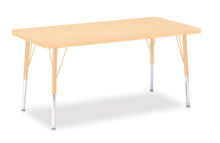 Load image into Gallery viewer, Berries® Rectangle Activity Table - 24&quot; X 48&quot;, E-height - Maple/Maple/Camel - MMEE Distributors
