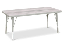 Load image into Gallery viewer, Berries® Rectangle Activity Table - 24&quot; X 48&quot;, E-height - Driftwood Gray/Gray/Gray - MMEE Distributors
