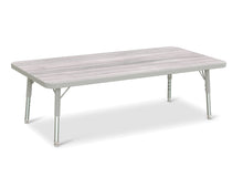 Load image into Gallery viewer, Berries® Rectangle Activity Table - 24&quot; X 48&quot;, T-height - Driftwood Gray/Gray/Gray - MMEE Distributors
