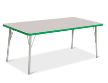 Load image into Gallery viewer, Berries® Rectangle Activity Table - 30&quot; X 60&quot;, A-height - Gray/Purple/Gray - MMEE Distributors
