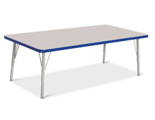 Load image into Gallery viewer, Berries® Rectangle Activity Table - 30&quot; X 60&quot;, E-height - Gray/Blue/Gray - MMEE Distributors
