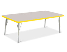 Load image into Gallery viewer, Berries® Rectangle Activity Table - 30&quot; X 60&quot;, E-height - Gray/Yellow/Gray - MMEE Distributors
