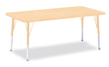 Load image into Gallery viewer, Berries® Rectangle Activity Table - 30&quot; X 60&quot;, E-height - Maple/Maple/Camel - MMEE Distributors
