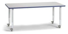 Load image into Gallery viewer, Berries® Rectangle Activity Table - 30&quot; X 60&quot;, Mobile - Gray/Navy/Gray - MMEE Distributors
