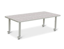Load image into Gallery viewer, Berries® Rectangle Activity Table - 30&quot; X 60&quot;, Mobile - Driftwood Gray/Gray/Gray - MMEE Distributors
