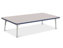 Load image into Gallery viewer, Berries® Rectangle Activity Table - 30&quot; X 60&quot;, T-height - Gray/Navy/Gray - MMEE Distributors
