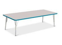 Load image into Gallery viewer, Berries® Rectangle Activity Table - 30&quot; X 72&quot;, E-height - Gray/Teal/Gray - MMEE Distributors
