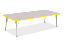 Load image into Gallery viewer, Berries® Rectangle Activity Table - 30&quot; X 72&quot;, E-height - Gray/Yellow/Gray - MMEE Distributors

