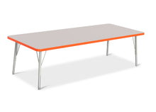 Load image into Gallery viewer, Berries® Rectangle Activity Table - 30&quot; X 72&quot;, E-height - Gray/Orange/Gray - MMEE Distributors

