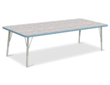 Load image into Gallery viewer, Berries® Rectangle Activity Table - 30&quot; X 72&quot;, E-height - Driftwood Gray/Coastal Blue/Gray - MMEE Distributors
