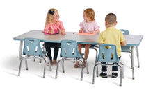 Load image into Gallery viewer, Berries® Rectangle Activity Table - 24&quot; X 36&quot;, A-height - Driftwood Gray/Coastal Blue/Gray - MMEE Distributors
