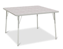 Load image into Gallery viewer, Berries® Square Activity Table - 48&quot; X 48&quot;, A-height - Driftwood Gray/Gray/Gray - MMEE Distributors
