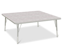 Load image into Gallery viewer, Berries® Square Activity Table - 48&quot; X 48&quot;, E-height - Driftwood Gray/Gray/Gray - MMEE Distributors
