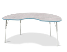 Load image into Gallery viewer, Berries® Kidney Activity Table - 48&quot; X 72&quot;, A-height - Driftwood Gray/Coastal Blue/Gray - MMEE Distributors
