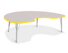 Load image into Gallery viewer, Berries® Kidney Activity Table - 48&quot; X 72&quot;, E-height - Gray/Yellow/Gray - MMEE Distributors
