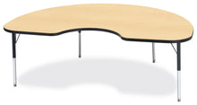 Load image into Gallery viewer, Berries® Kidney Activity Table - 48&quot; X 72&quot;, E-height - Maple/Black/Black - MMEE Distributors
