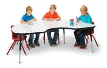 Load image into Gallery viewer, Berries® Kidney Dry Erase Table - 72&quot; x 48&quot;, E-height - Write-n-Wipe/Black/Black - MMEE Distributors

