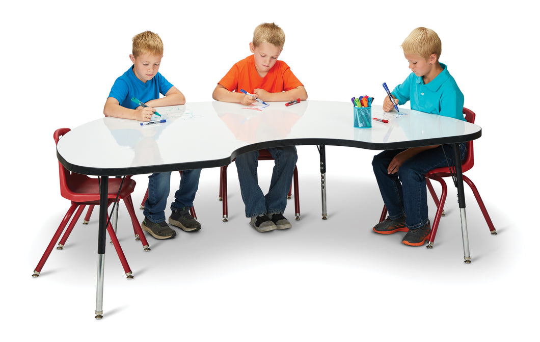 Berries® Kidney Dry Erase Table - 72