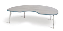 Load image into Gallery viewer, Berries® Kidney Activity Table - 48&quot; X 72&quot;, E-height - Driftwood Gray/Coastal Blue/Gray - MMEE Distributors
