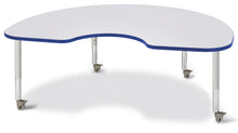 Load image into Gallery viewer, Berries® Kidney Activity Table - 48&quot; X 72&quot;, Mobile - Gray/Blue/Gray - MMEE Distributors
