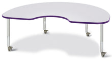 Load image into Gallery viewer, Berries® Kidney Activity Table - 48&quot; X 72&quot;, Mobile - Gray/Purple/Gray - MMEE Distributors
