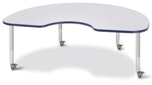 Load image into Gallery viewer, Berries® Kidney Activity Table - 48&quot; X 72&quot;, Mobile - Gray/Navy/Gray - MMEE Distributors
