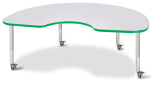 Load image into Gallery viewer, Berries® Kidney Activity Table - 48&quot; X 72&quot;, Mobile - Gray/Green/Gray - MMEE Distributors
