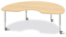 Load image into Gallery viewer, Berries® Kidney Activity Table - 48&quot; X 72&quot;, Mobile - Maple/Maple/Gray - MMEE Distributors
