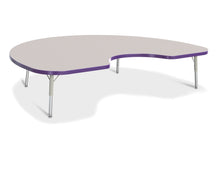 Load image into Gallery viewer, Berries® Kidney Activity Table - 48&quot; X 72&quot;, T-height - Gray/Purple/Gray - MMEE Distributors
