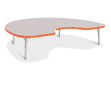 Load image into Gallery viewer, Berries® Kidney Activity Table - 48&quot; X 72&quot;, T-height - Gray/Orange/Gray - MMEE Distributors
