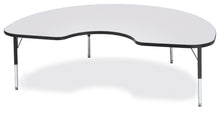 Load image into Gallery viewer, Berries® Kidney Activity Table - 48&quot; X 72&quot;, T-height - Gray/Black/Black - MMEE Distributors
