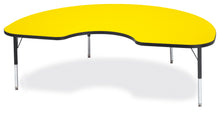 Load image into Gallery viewer, Berries® Kidney Activity Table - 48&quot; X 72&quot;, T-height - Yellow/Black/Black - MMEE Distributors
