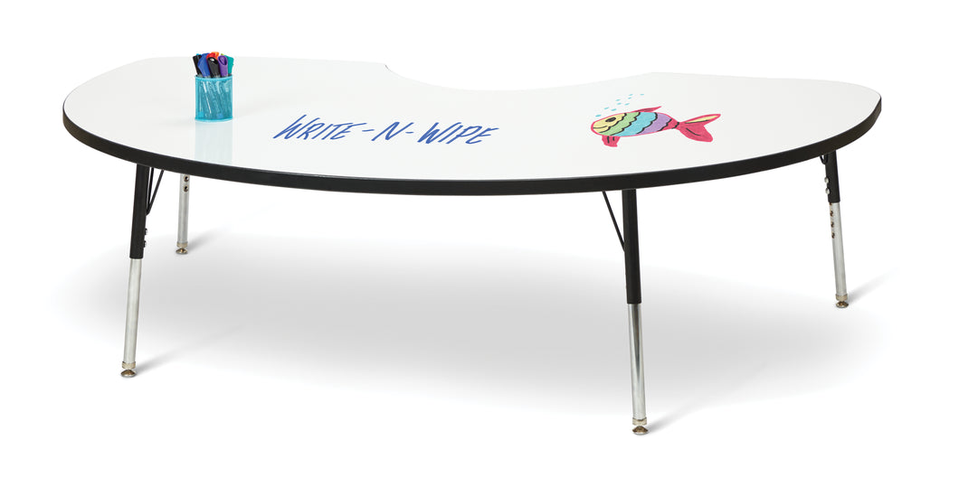 Berries® Kidney Dry Erase Table - 72