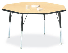 Load image into Gallery viewer, Berries® Octagon Activity Table - 48&quot; X 48&quot;, A-height - Maple/Black/Black - MMEE Distributors
