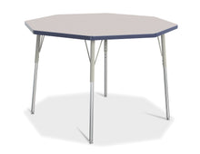 Load image into Gallery viewer, Berries® Octagon Activity Table - 48&quot; X 48&quot;, A-height - Gray/Navy/Gray - MMEE Distributors
